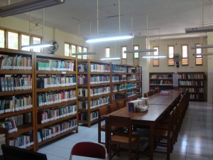 De bibliotheek van UKIM januari 2016